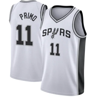 Men's Joshua Primo San Antonio Spurs White Fast Break Jersey - Association Edition