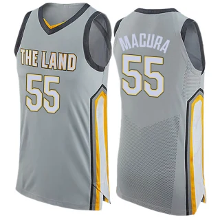 Men's J.P. Macura Cleveland Cavaliers Gray Swingman Jersey - City Edition