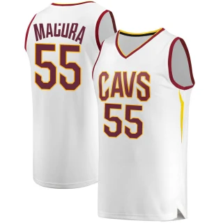 Men's J.P. Macura Cleveland Cavaliers White Fast Break Jersey - Association Edition
