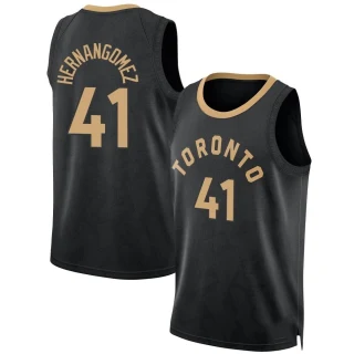 Men's Juancho Hernangomez Toronto Raptors Black Fast Break 2022/23 City Edition Jersey