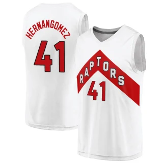 Men's Juancho Hernangomez Toronto Raptors White Fast Break 2020/21 Jersey - Association Edition