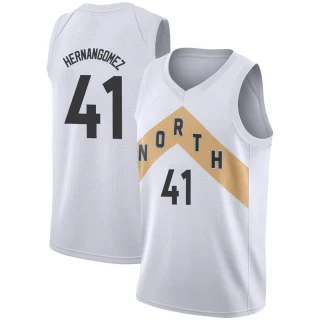 Men's Juancho Hernangomez Toronto Raptors White Swingman 2018/19 Jersey - City Edition