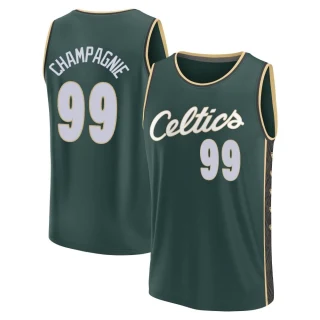 Men's Justin Champagnie Boston Celtics Green Fast Break 2022/23 City Edition Jersey