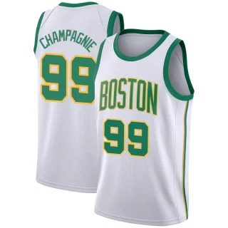 Men's Justin Champagnie Boston Celtics White Swingman 2018/19 Jersey - City Edition