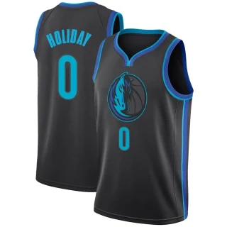 Men's Justin Holiday Dallas Mavericks Anthracite Swingman 2018/19 Jersey - City Edition