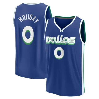 Men's Justin Holiday Dallas Mavericks Blue Fast Break 2022/23 City Edition Jersey