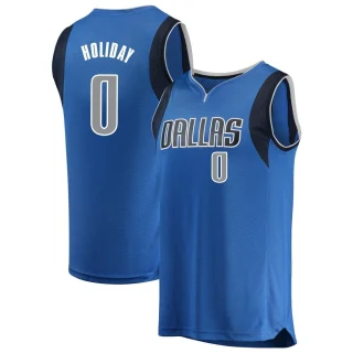 Men's Justin Holiday Dallas Mavericks Blue Fast Break Jersey - Icon Edition