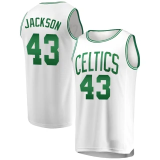 Men's Justin Jackson Boston Celtics White Fast Break Jersey - Association Edition