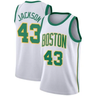 Men's Justin Jackson Boston Celtics White Swingman 2018/19 Jersey - City Edition