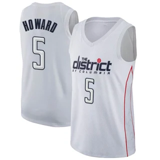 Men's Juwan Howard Washington Wizards White Swingman Jersey - City Edition