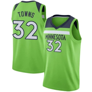 Men's Karl-Anthony Towns Minnesota Timberwolves Green Swingman Jersey - Statement Edition