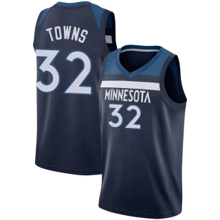 Men's Karl-Anthony Towns Minnesota Timberwolves Navy Swingman Jersey - Icon Edition