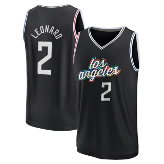 Men's Kawhi Leonard Los Angeles Clippers Black Fast Break 2022/23 City Edition Jersey
