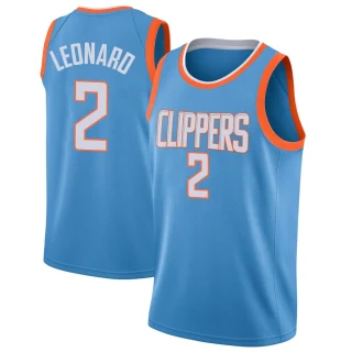 Men's Kawhi Leonard Los Angeles Clippers Blue Swingman Jersey - City Edition