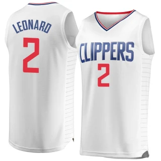 Men's Kawhi Leonard Los Angeles Clippers White Fast Break Jersey - Association Edition