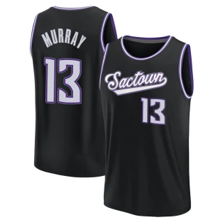 Men's Keegan Murray Sacramento Kings Black Fast Break 2021/22 Replica City Edition Jersey