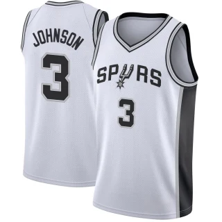 Men's Keldon Johnson San Antonio Spurs White Swingman Jersey - Association Edition
