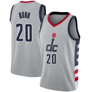 Men's Kendrick Nunn Washington Wizards Gray Swingman 2020/21 Jersey - City Edition