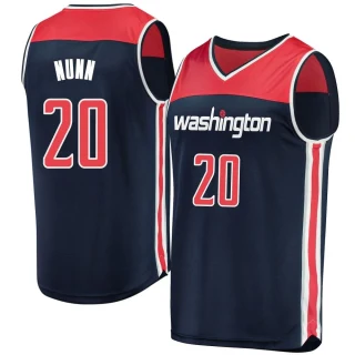 Men's Kendrick Nunn Washington Wizards Navy Fast Break Jersey - Statement Edition