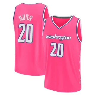 Men's Kendrick Nunn Washington Wizards Pink Fast Break 2022/23 City Edition Jersey
