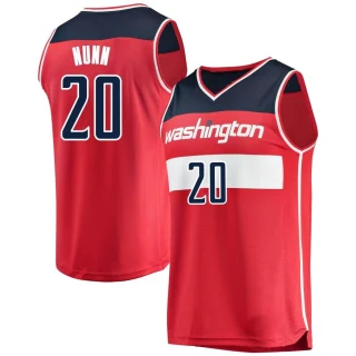 Men's Kendrick Nunn Washington Wizards Red Fast Break Jersey - Icon Edition
