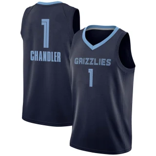 Men's Kennedy Chandler Memphis Grizzlies Navy Swingman 2020/21 Jersey - Icon Edition