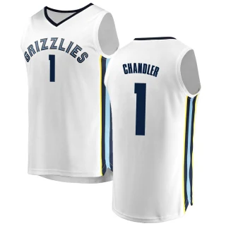 Men's Kennedy Chandler Memphis Grizzlies White Fast Break Jersey - Association Edition