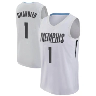 Men's Kennedy Chandler Memphis Grizzlies White Swingman Jersey - City Edition