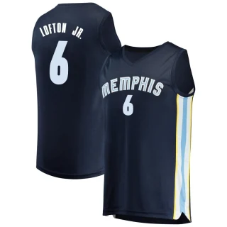 Men's Kenneth Lofton Jr. Memphis Grizzlies Navy Fast Break Jersey - Icon Edition