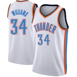 Men's Kenrich Williams Oklahoma City Thunder White Swingman Jersey - Association Edition