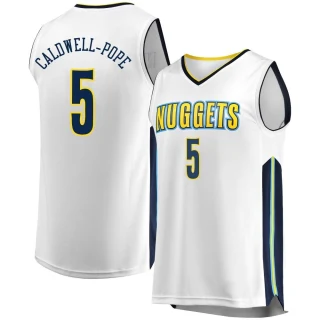 Men's Kentavious Caldwell-Pope Denver Nuggets White Fast Break Jersey - Association Edition