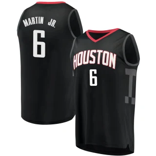 Men's Kenyon Martin Jr. Houston Rockets Black Fast Break Jersey - Statement Edition