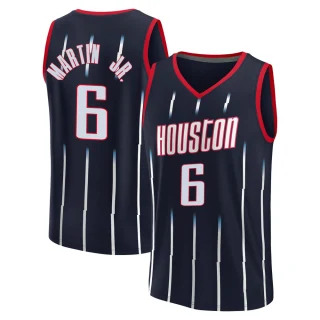 Men's Kenyon Martin Jr. Houston Rockets Navy Fast Break 2021/22 Replica City Edition Jersey