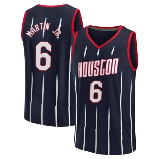 Men's Kenyon Martin Jr. Houston Rockets Navy Fast Break 2022/23 City Edition Jersey