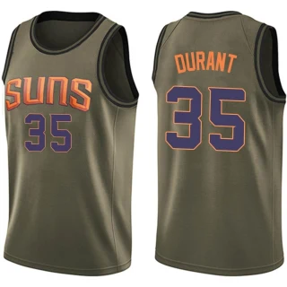 Men's Kevin Durant Phoenix Suns Green Swingman Salute to Service Jersey