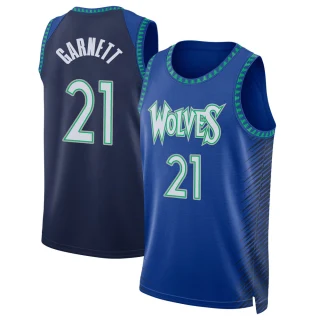 Men's Kevin Garnett Minnesota Timberwolves Blue Swingman 2021/22 City Edition Jersey
