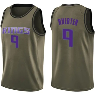 Men's Kevin Huerter Sacramento Kings Green Swingman Salute to Service Jersey