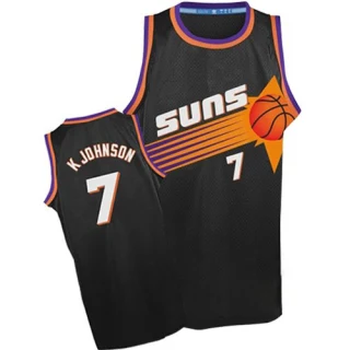 Men's Kevin Johnson Phoenix Suns Black Authentic Throwback Jersey
