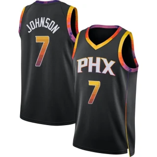 Men's Kevin Johnson Phoenix Suns Black Swingman Jordan Brand 2022/23 Jersey - Statement Edition