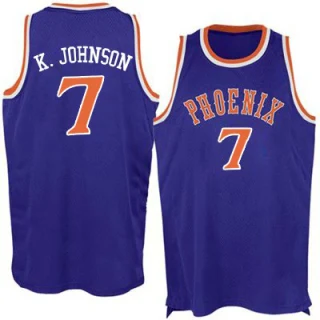 Men's Kevin Johnson Phoenix Suns Purple Authentic New Throwback Jersey