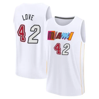Men's Kevin Love Miami Heat White Fast Break 2022/23 City Edition Jersey