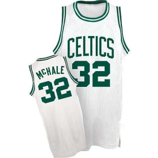 Men's Kevin Mchale Boston Celtics White Authentic Throwback Jersey
