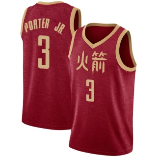 Men's Kevin Porter Jr. Houston Rockets Red Swingman 2018/19 Jersey - City Edition