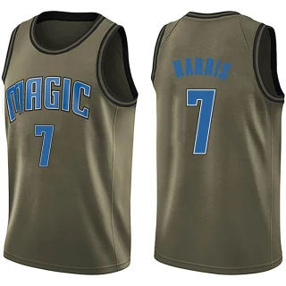 Men's Kevon Harris Orlando Magic Green Swingman Salute to Service Jersey