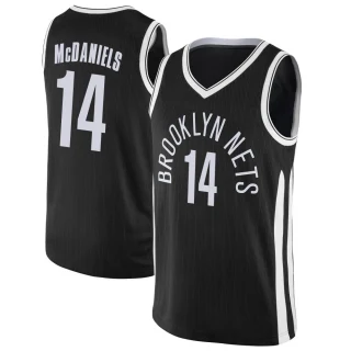 Men's KJ McDaniels Brooklyn Nets Black Swingman Jersey - City Edition