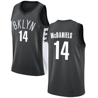 Men's KJ McDaniels Brooklyn Nets Gray Swingman Jersey - Statement Edition