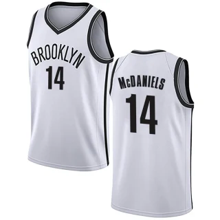 Men's KJ McDaniels Brooklyn Nets White Swingman Jersey - Association Edition