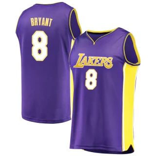 Men's Kobe Bryant Los Angeles Lakers Purple Fast Break Jersey - Statement Edition