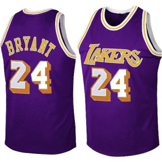 Men's Kobe Bryant Los Angeles Lakers Purple Swingman Throwback Jersey
