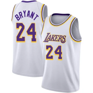 Men's Kobe Bryant Los Angeles Lakers White Swingman 2020/21 Jersey - Association Edition